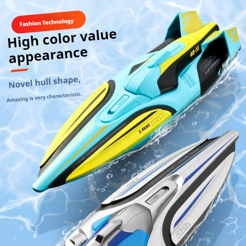 

Remote Controlled Boat Wireless Electric Long Endurance High-Speed 2.4g Speedboat Water-Based Boat Model Children'S Summer Toy
