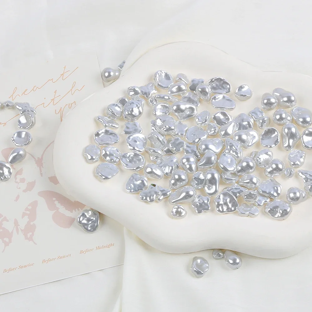 

2pcs Imitation Freshwater Baroque Pearl Drop Shape Loose Beads Charms for DIY Jewelry Making Accessories