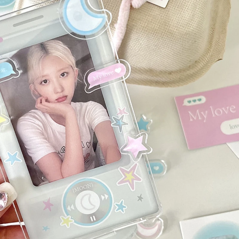 إطار صور أكريليك مقاس 3 بوصات للبطاقات القابلة للجمع، حامل بطاقة التداول Pop Star، إطار صورة مطبوع فوري #4