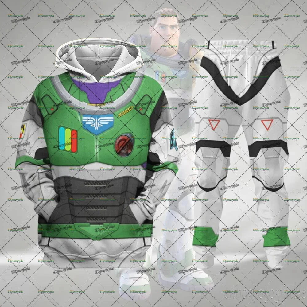 

Disney Toy Story Tracksuit Sets Hoodies+Pants Suits Buzz Lightyear Woody Cosplay Clothing Oversized Warm Sets Christmas Gifts