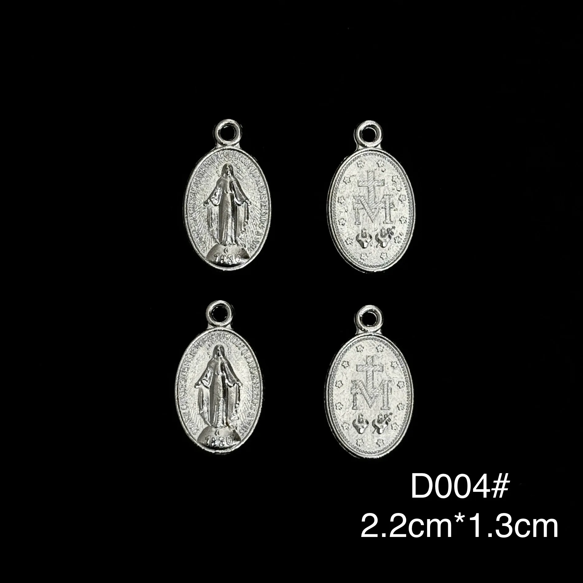 10Pcs Catholic Saint Medal Charms St Anthony St Michael St Christopher Guadalupe Miraculous Medal for DIY Rosary Jewelry view 6