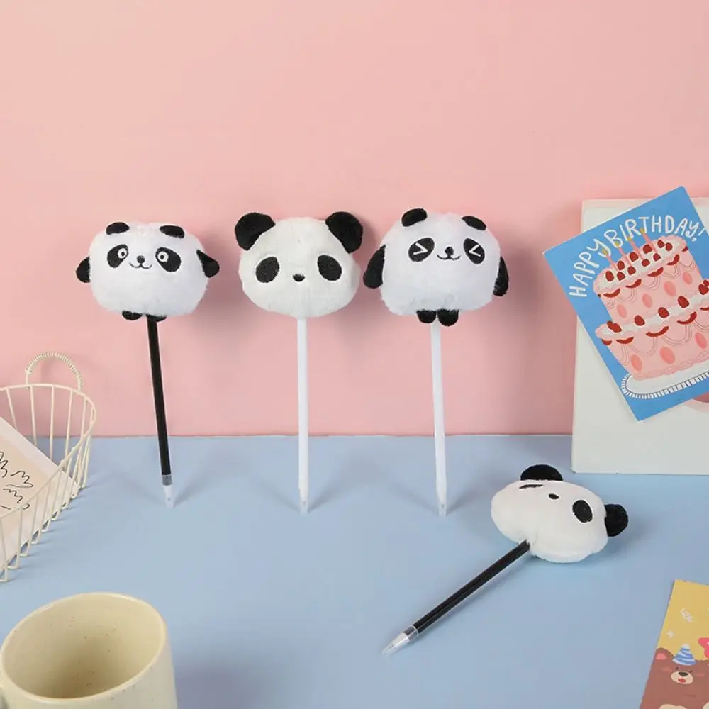 

Plush Panda Plush Panda Ballpoint Pen 0.5mm Quick-Drying Children's Plush Pen Writing Smoothly Handwriting Plush Panda Gel Pen