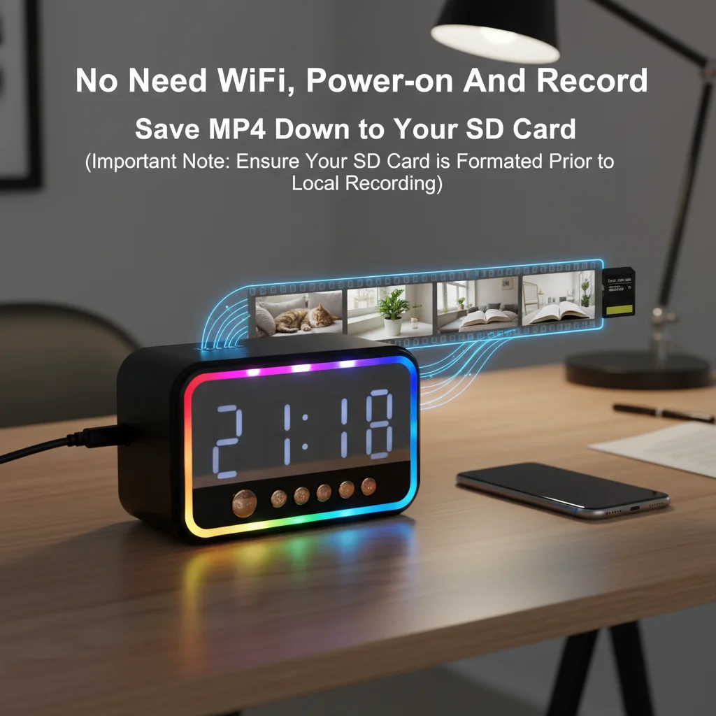 กล้องวงจรปิด WiFi พร้อมนาฬิกาป - Hidden Camera Clock บทวิจารณ์และราคา