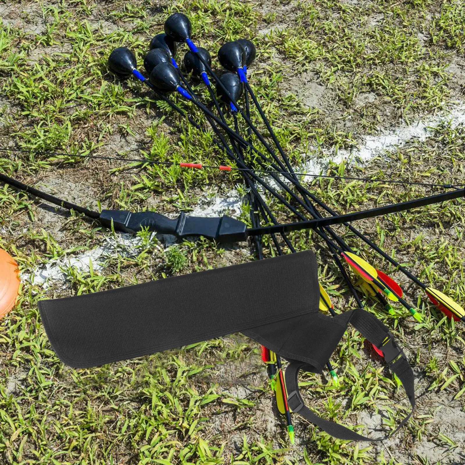 

1pc Simple Design Arrow Bag Oxford Cloth Durable Portable Arrow Holder For Teens Outdoor Sports Lightweight Archery Accessories