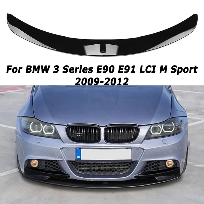 Car Front Bumper Lip for BMW 3 Series E90 E91 LCI M Sport 2009-2012 Splitter Spoiler Exterior Tuning Parts Car Accessories