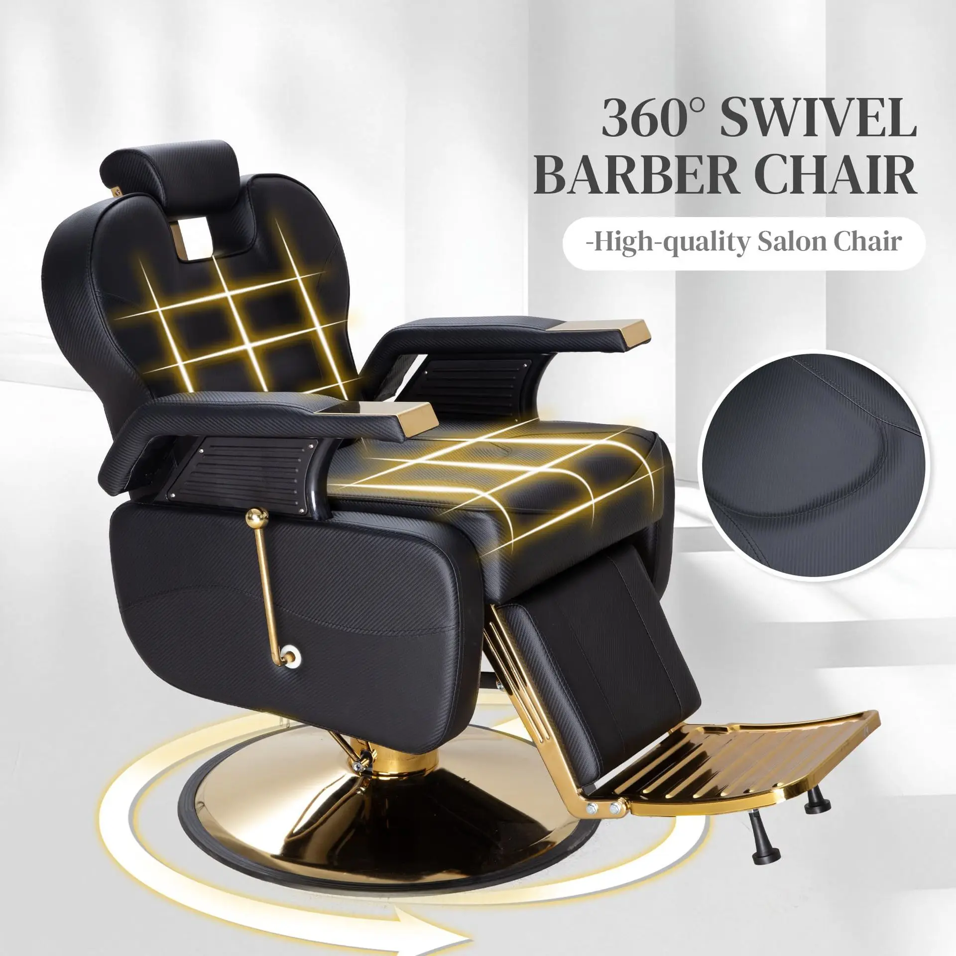 Barber Chair Hair Chair Wholesale Foreign Trade Barber Chair Hydraulic Lifting Shop  Source Factory