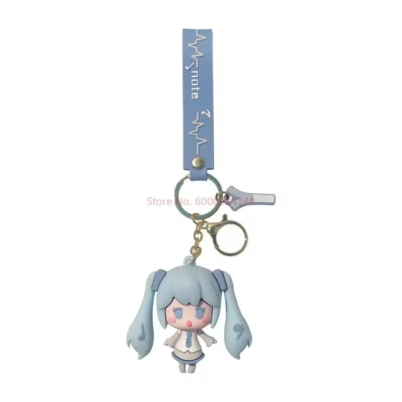 Porte-clés Anime Hatsune Ku, figurine Kawaii, modèle de dessin animé en PVC, ornements de clé, pendentif mignon, sac de voiture au beurre, cadeau d'anniversaire, nouveau, 6cm