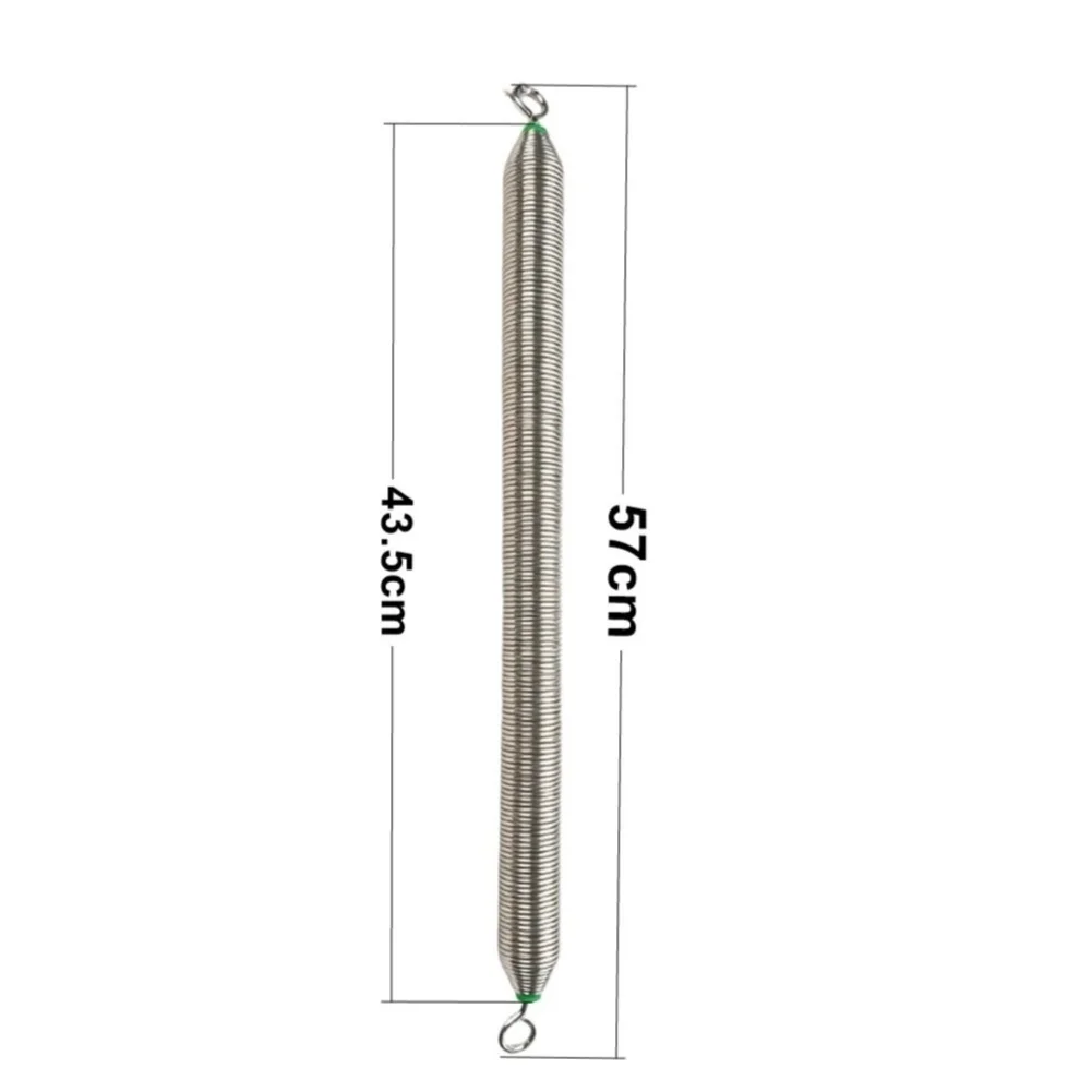 Steel Wire for Pilates Spring Replacement for Reformer Machines Double Ring End Fittings 435mm Body 50cm Total Including Ends