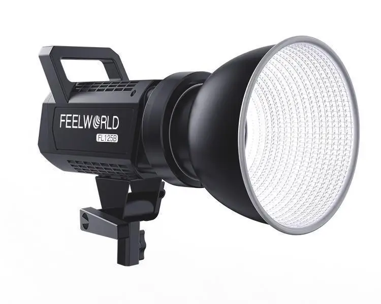 FEELWORLD FL125B Light Professional Bi Color Spotlight Oled Display Wireless Dmx 6500k Cob Bi-color Point Source Video Led Light