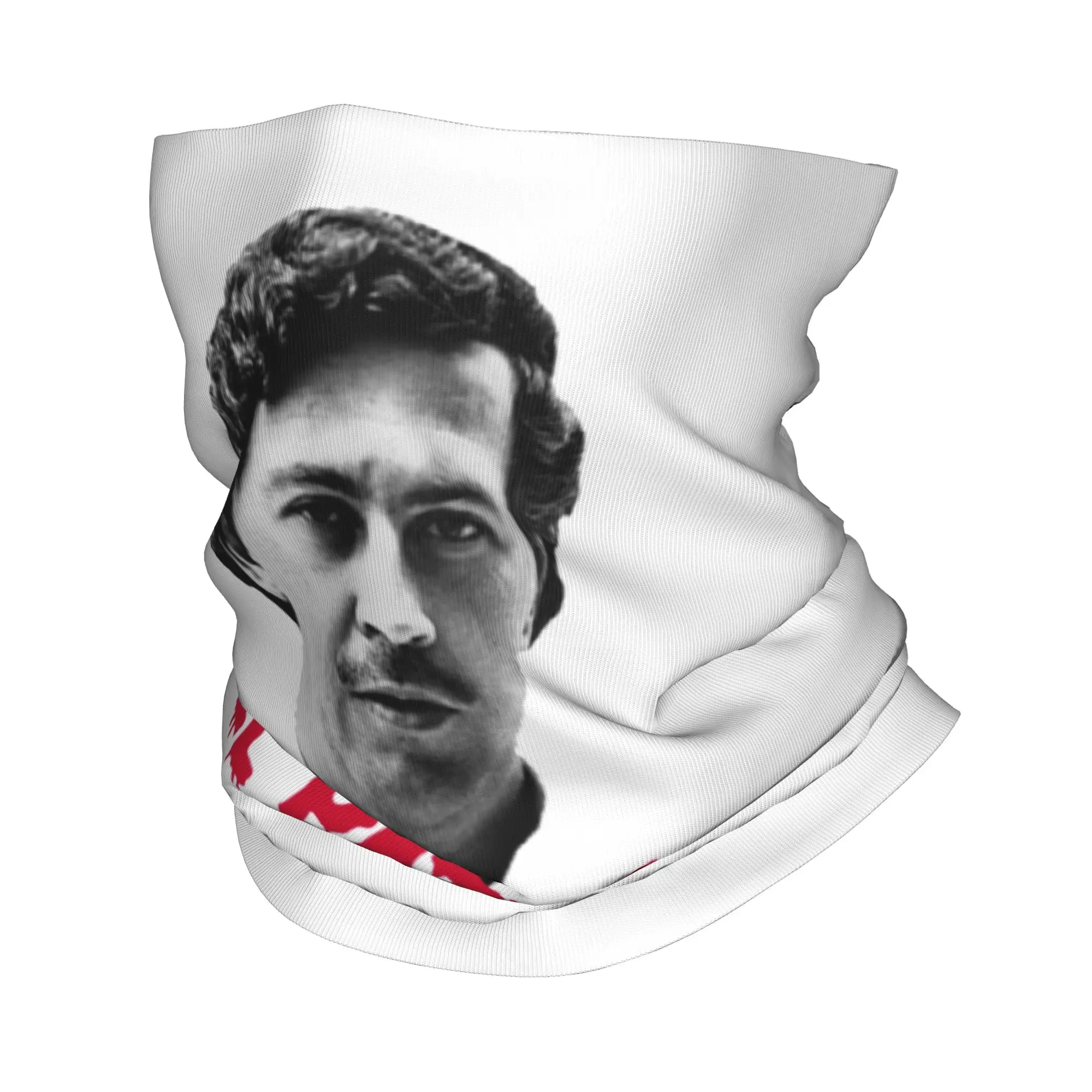 

Custom Pablo Escobar Weed Mafia Scareface Bandana Neck Gaiter Windproof Face Scarf Cover Men Women Headband Tube Balaclava