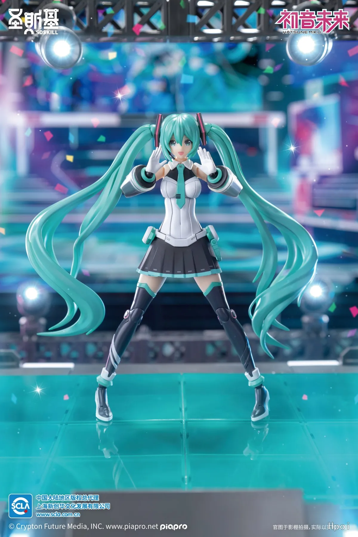 In Stock Original SOSKILL Hatsune Miku Series Assembled Model Hatsune Miku-Sing The Future Figure Model Toys Gifts Ornaments