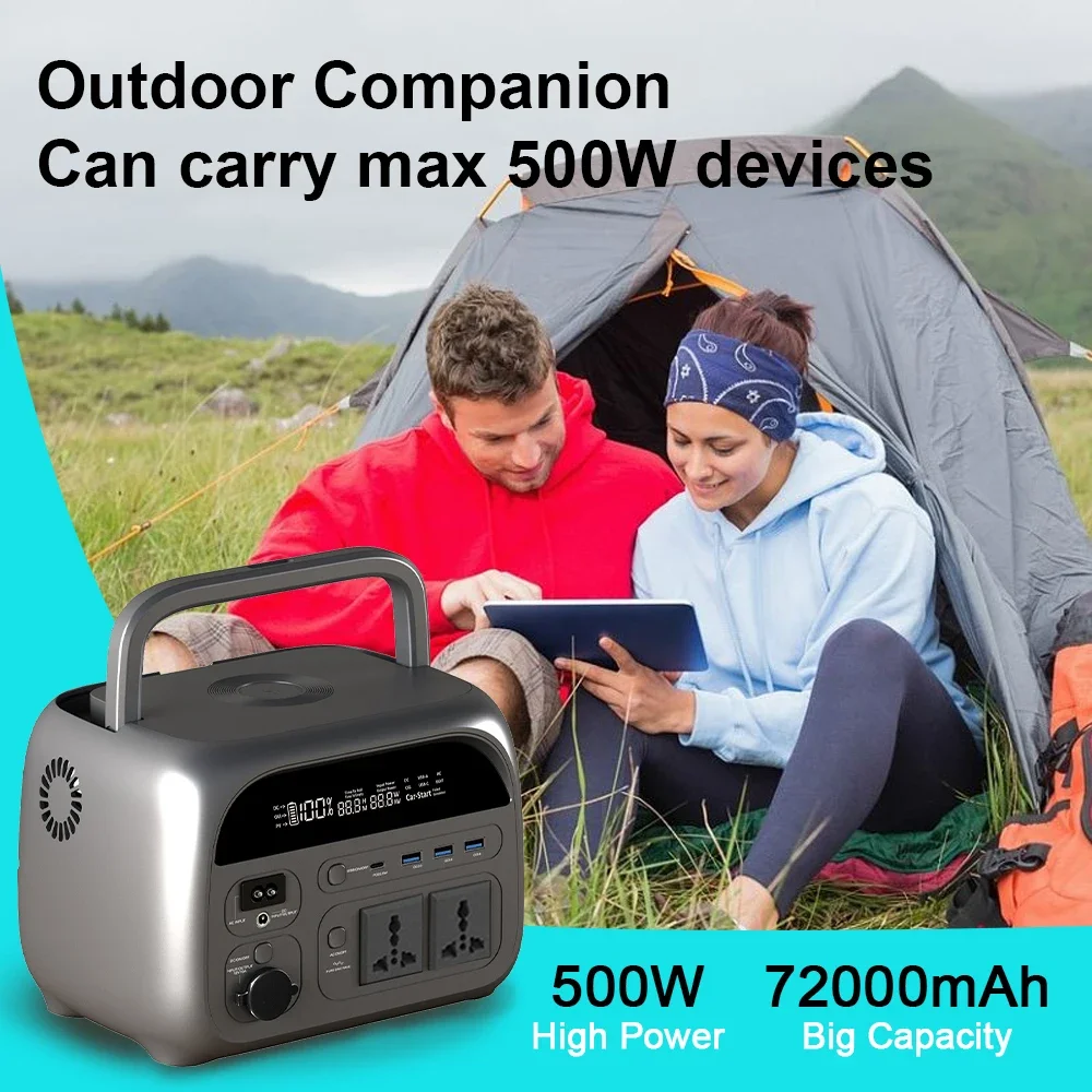 Sukflow LiFePO4 Battery Power Stations Portable Suitable Camping Equipment Family Camping 230Wh 500W 220V