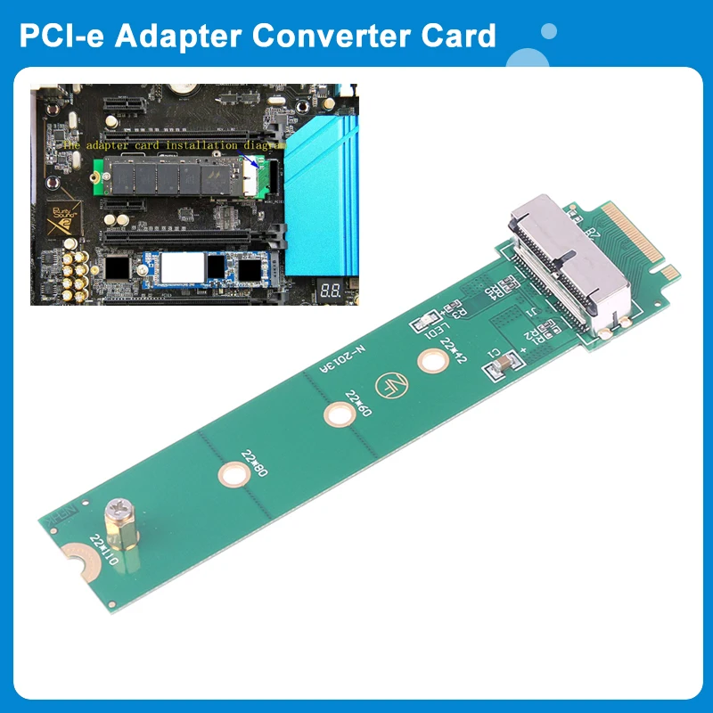 

Adapter Card For Mac Air Pro 12+16 Pins SSD to M.2 Key M (NGFF) PCI-e Adapter Converter Card for PC Computer Accessories