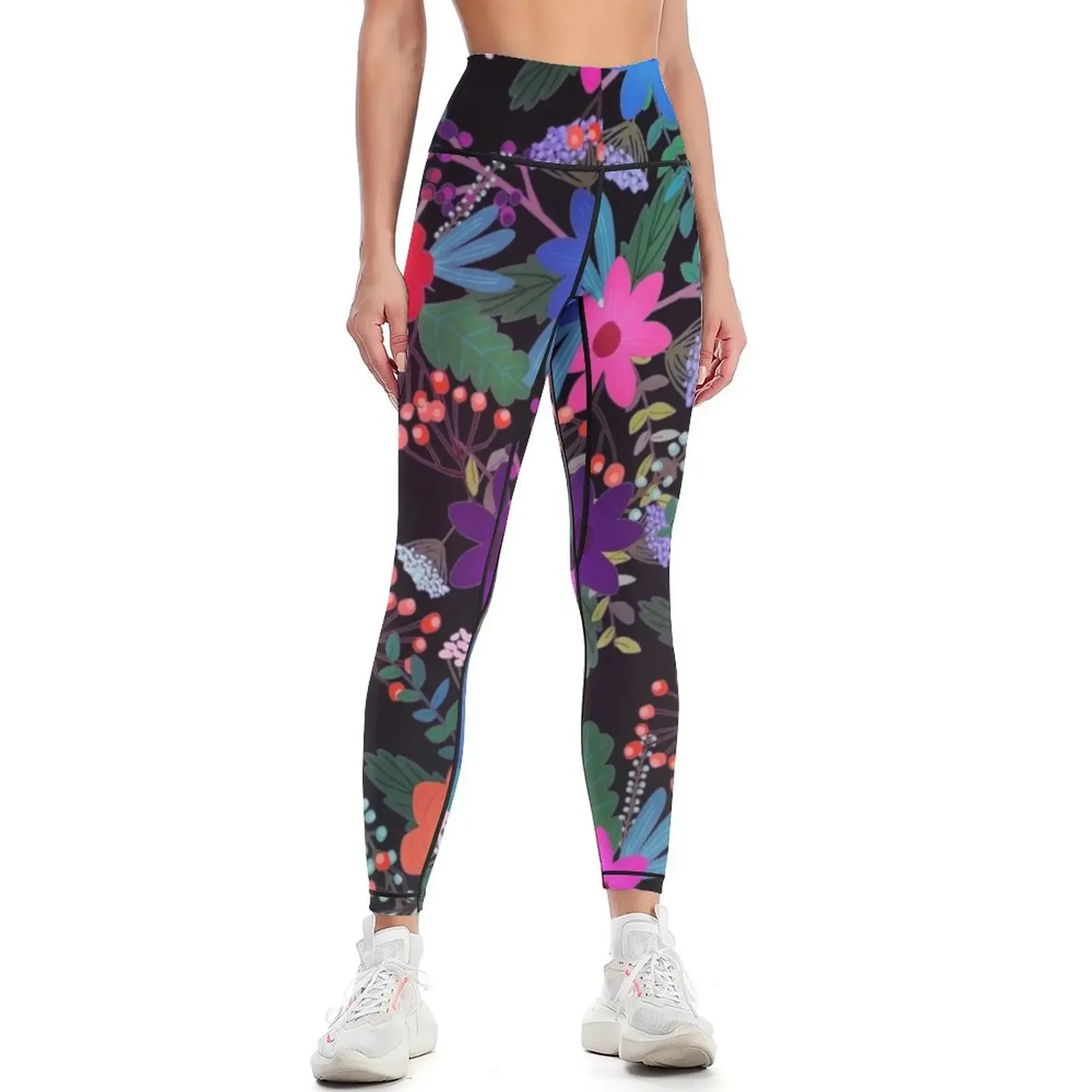 

Floral 3 Leggings sport set push up fitness gym wear Female legging pants Womens Leggings