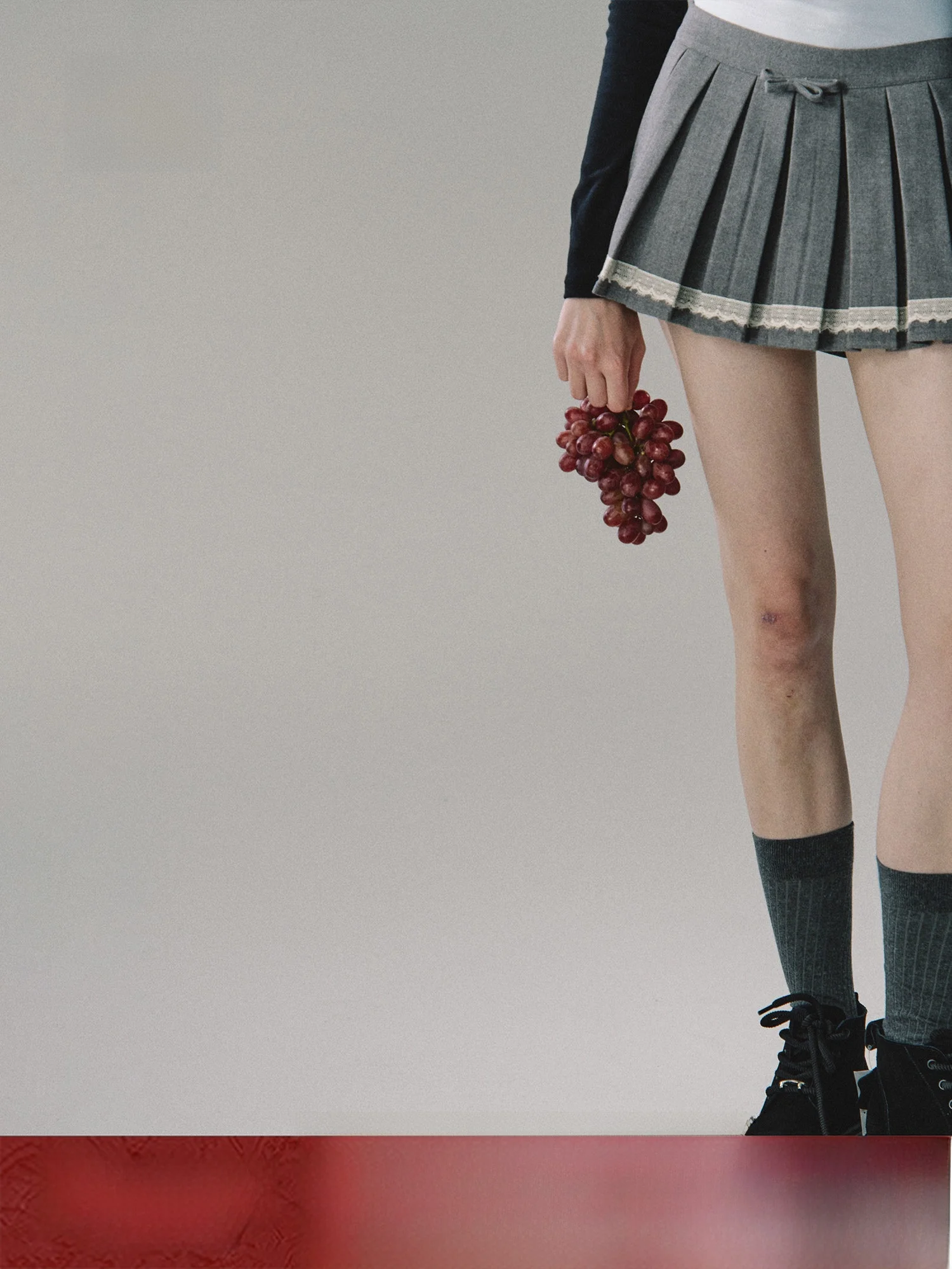 

OAKMOO ey винтажная утягивающая универсальная плиссированная юбка длиной f для девочек, женская модная повседневная юбка из смеси полиэстера