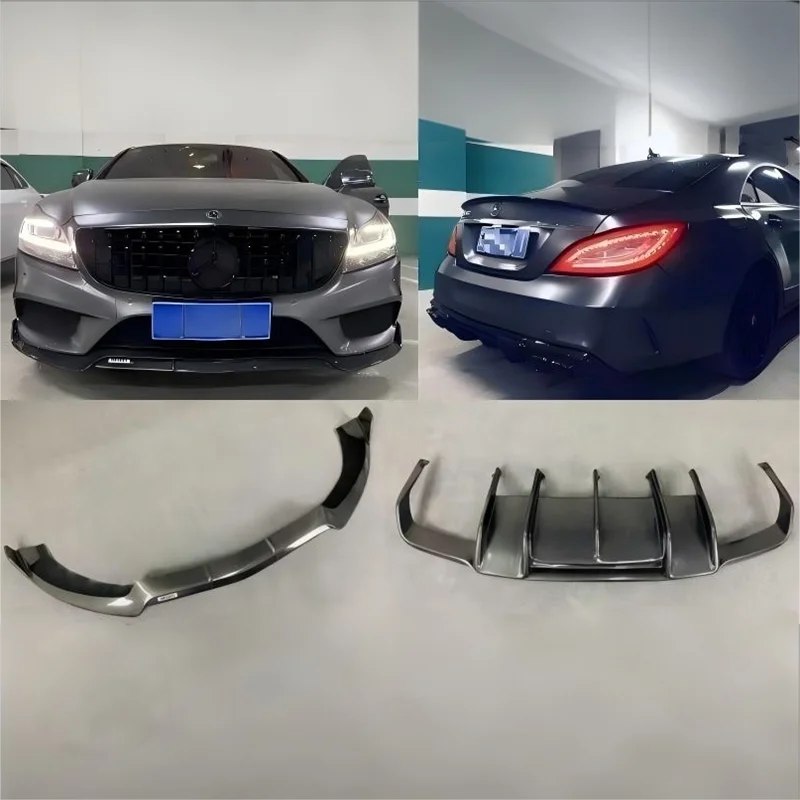 

For Mercedes Benz GLS Class CLS63 320 350 400 2012-2018 ReaI Carbon Fiber Bumper Front Lip Rear Diffuser Spoiler Body Kit