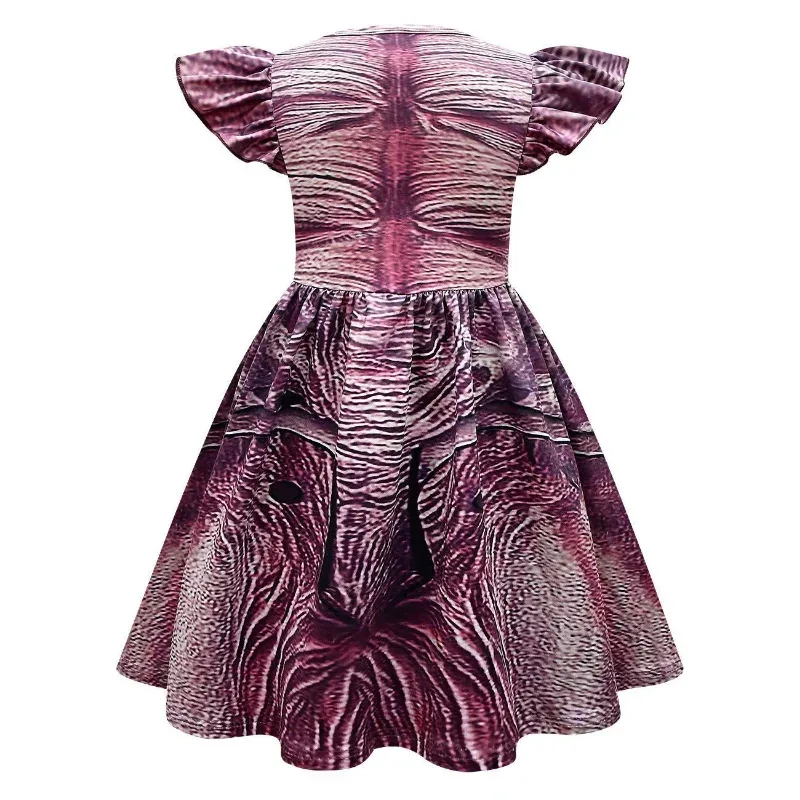 ملابس ديموجورجون التأثيرية الجديدة لعام 2025، فساتين الهالوين للأولاد والبنات، زي زومبي غريب، فستان شاي ★ ★ ★   حه