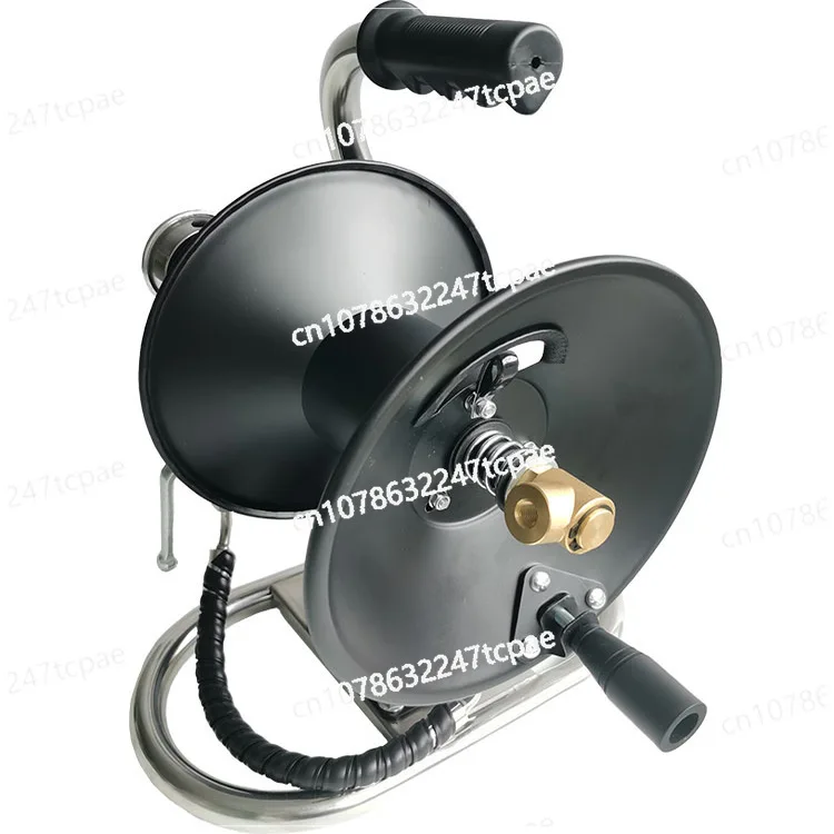 

Portable High-pressure Pipe Reel, Dredging Pipe Hand Reel, Car Washing Machine High-pressure Pipe Storage Rack