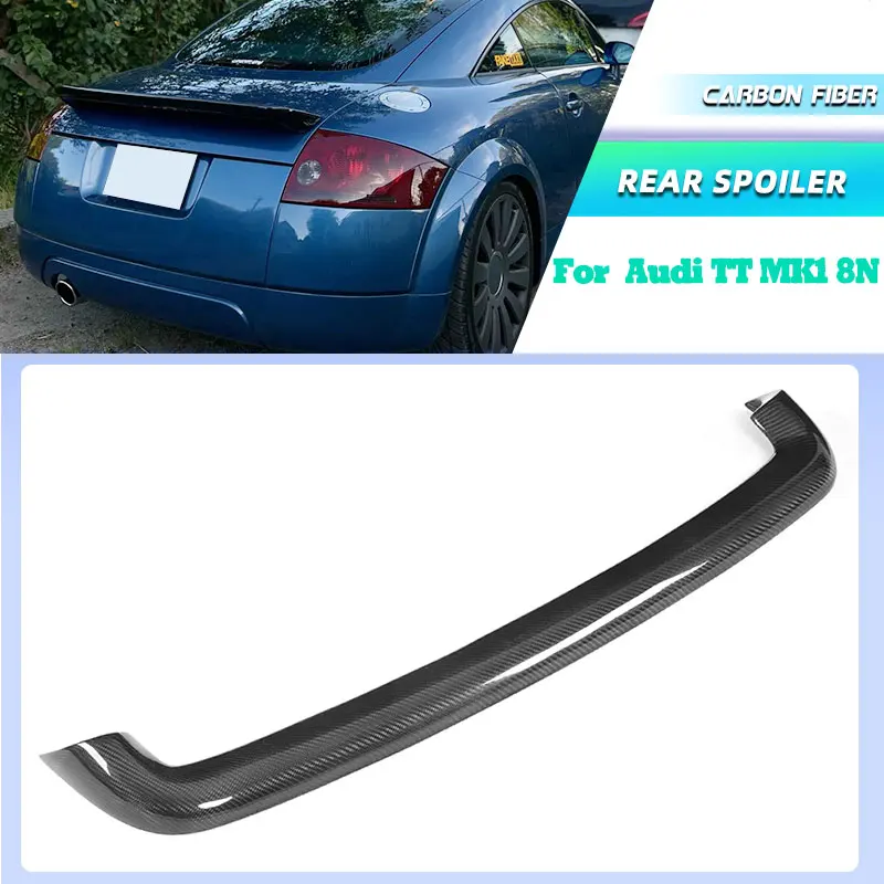 

Full Carbon Fiber Car Rear Trunk Spoiler Wings for Audi TT MK1 8N / TT Quattro 1998-2006 Racing Rear Spoiler Boot Wing Lip FRP