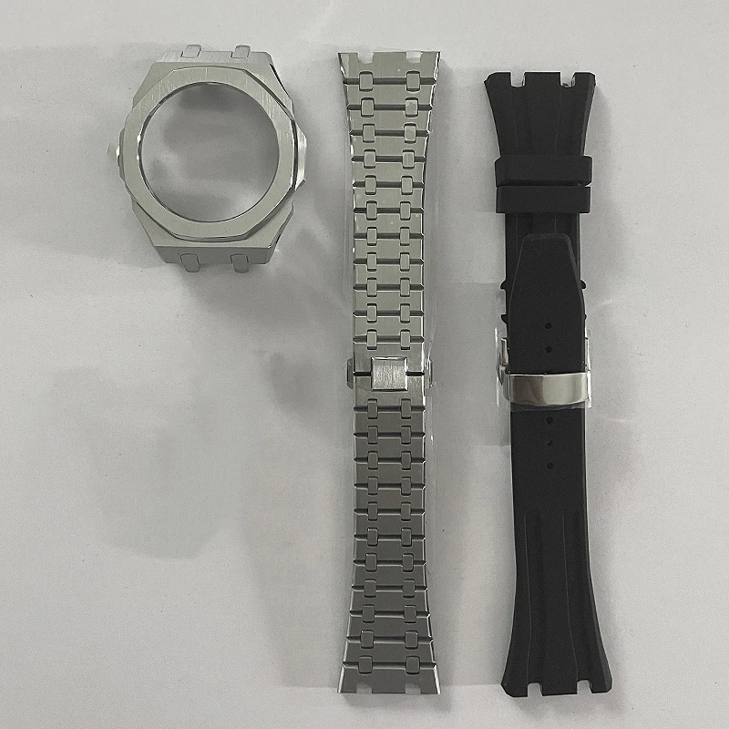 Mod Kit GEN4 Gen5 GA2100 Metal Bezel for G shock Casioak Modification 4th Generation Rubber&Steel Watch Case Strap GA-B2100 2110