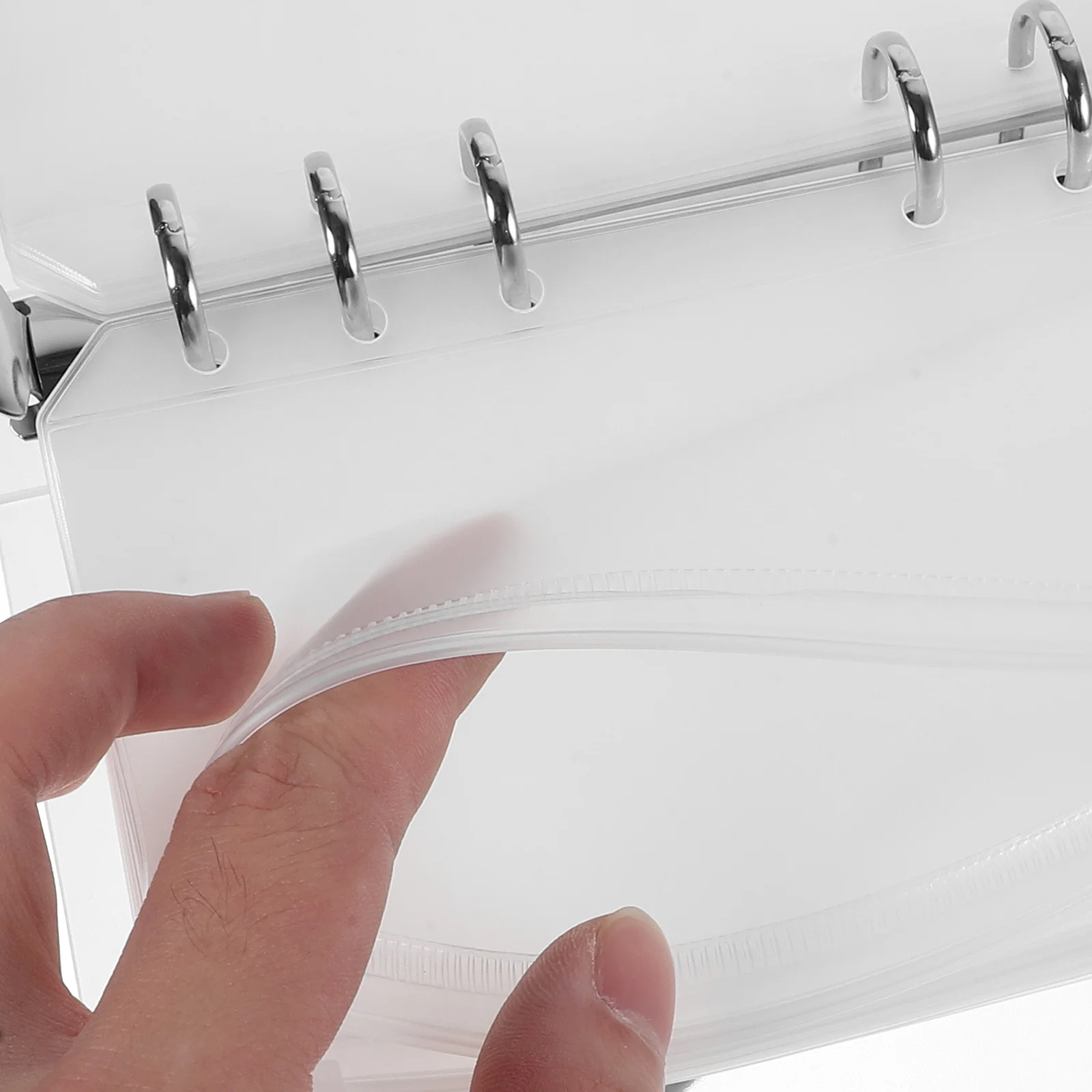 

1Set Matte Finish Pill Bags A6 Size Reusable Loose Leaf Organizer for Small Medicine Document Storage Durable Eva