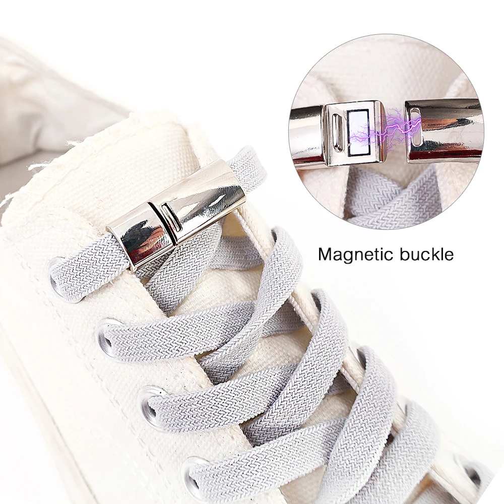 

Magnetic Buckles Shoelace Free Lace for Men Women Children Sports Shoes Anti loose Lazy Shoelaces Magnetic Buckle Laces Strap