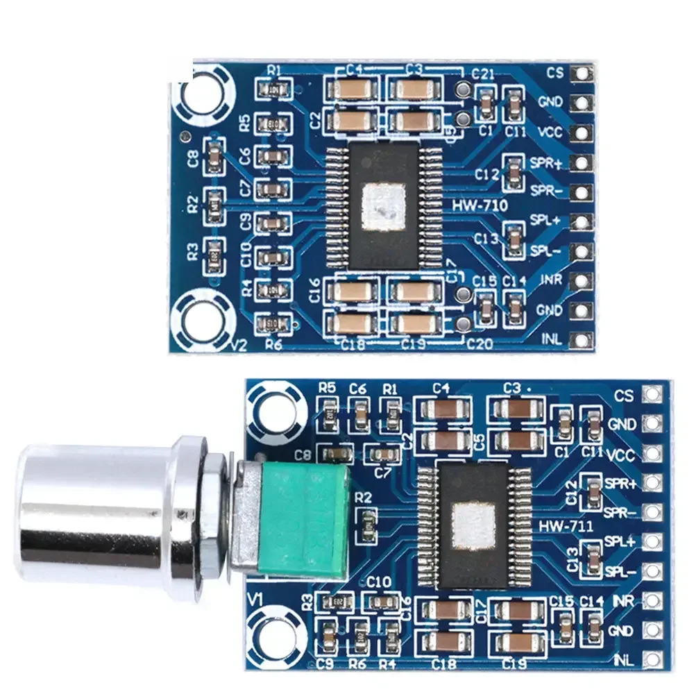XH-M562 Mini Digital Amplifier Module TPA3116D2 D-Class Audio Power Board DC12-24V Input Dual Channel 50W+50W Stereo AMP Module