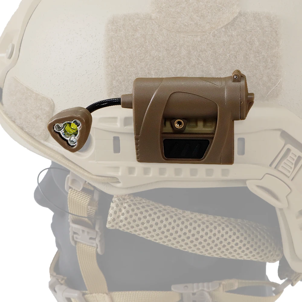 

BOOIU 3-Mode LED Tactical Helmet Light for Outdoor Night Activities - Laser Hunting Cycling Fishing Helmet Lamp