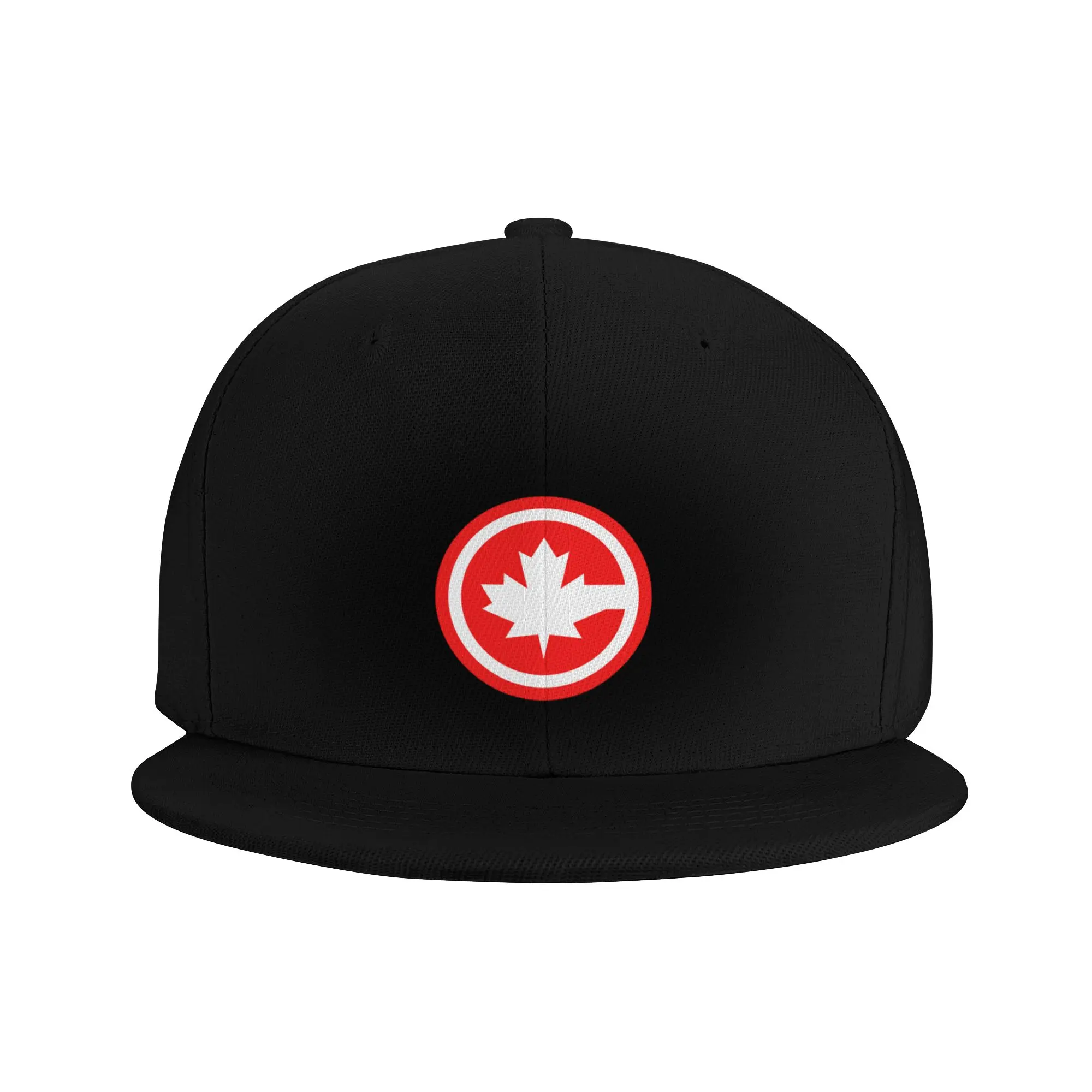 Fashion C-Maple Leaf (red and white 1) Flat Brim Sun Hat  Hong Kong Style Summer Cap