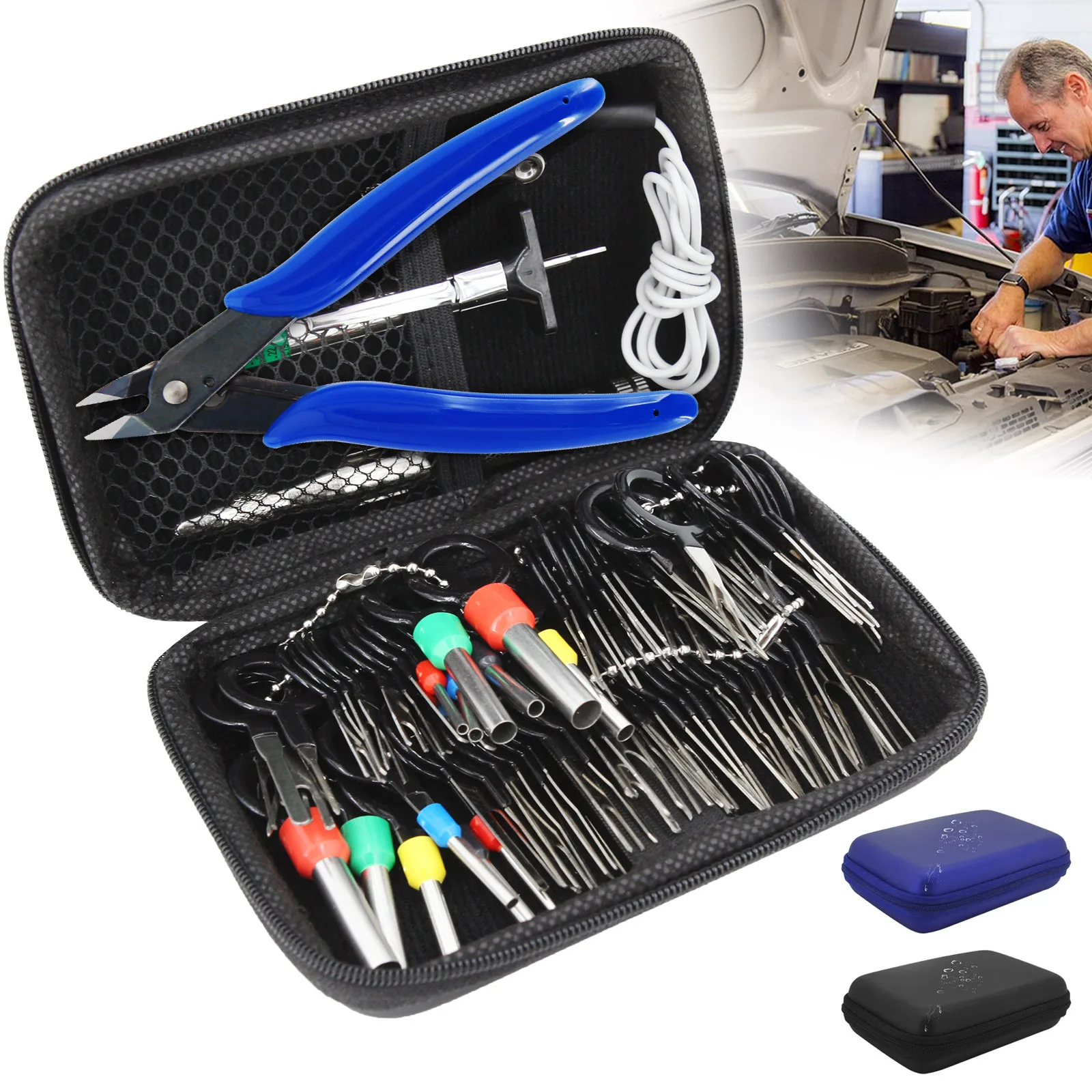 83pcs Terminal Ejector kit with Wire Cutter Maerd Electrical Pin Removal Tool Kit Car Terminal Extractor Tools Set