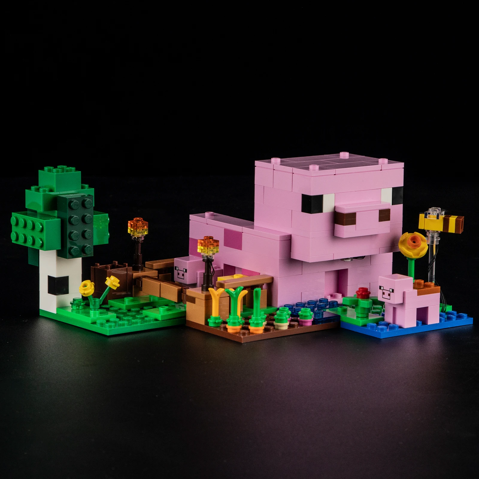 레고 21268 아기 돼지 집 마이 월드 세트용 LED 조명, 리모컨 버전, 블록 미포함 (LED 조명 키트만)