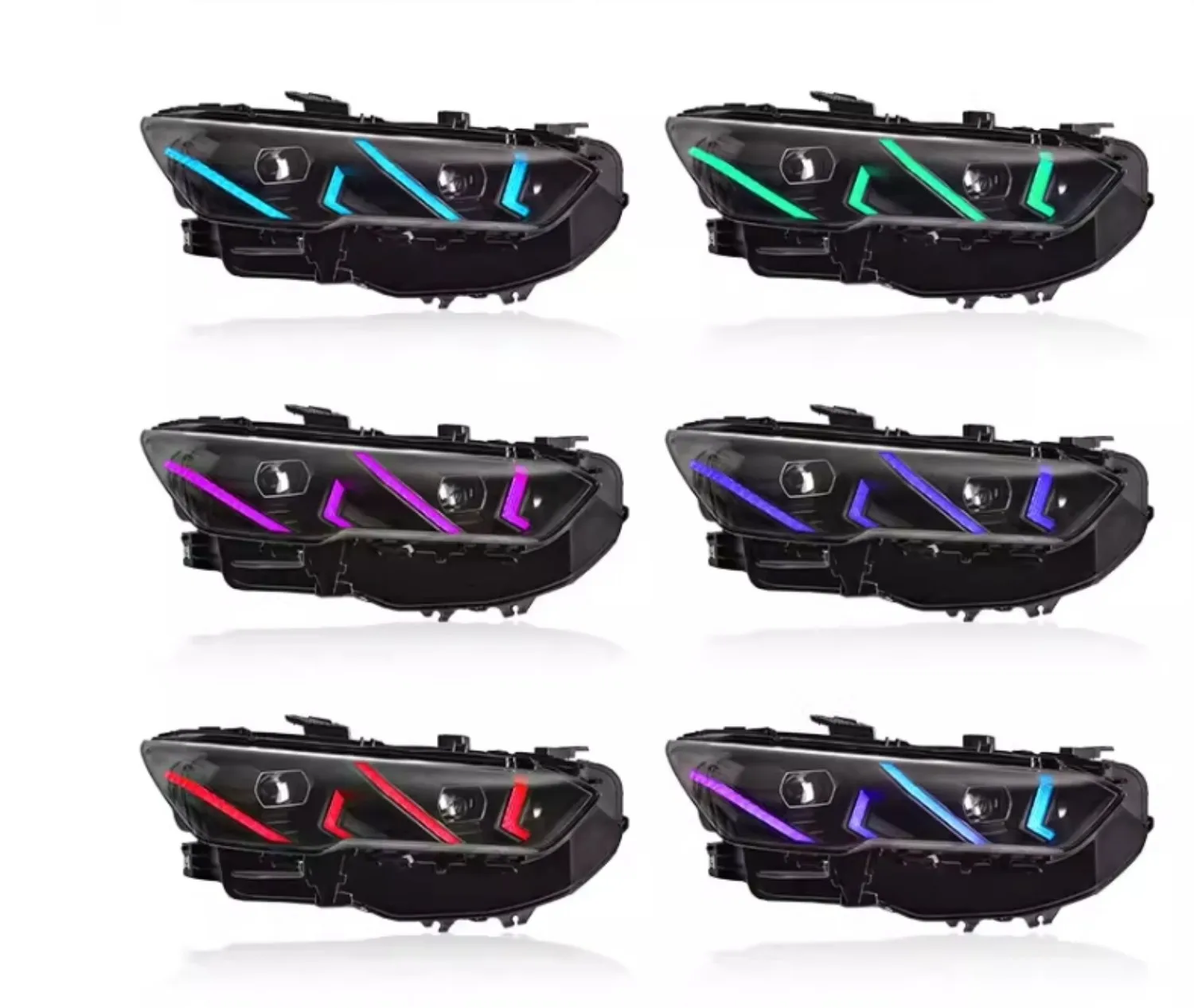 

Car Led Headlight for BYD Song Pro 19-24 RGB Colorful Daytime Running DRL Head Lamp Low High Beam Turn signal