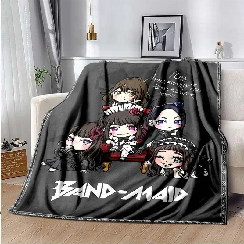 Manta Band Maid, Ligera y Cálida, para Sofá, Cama, Oficina, Coche, Almohadillas para las Rodillas, Cobija, Deken, Frazada