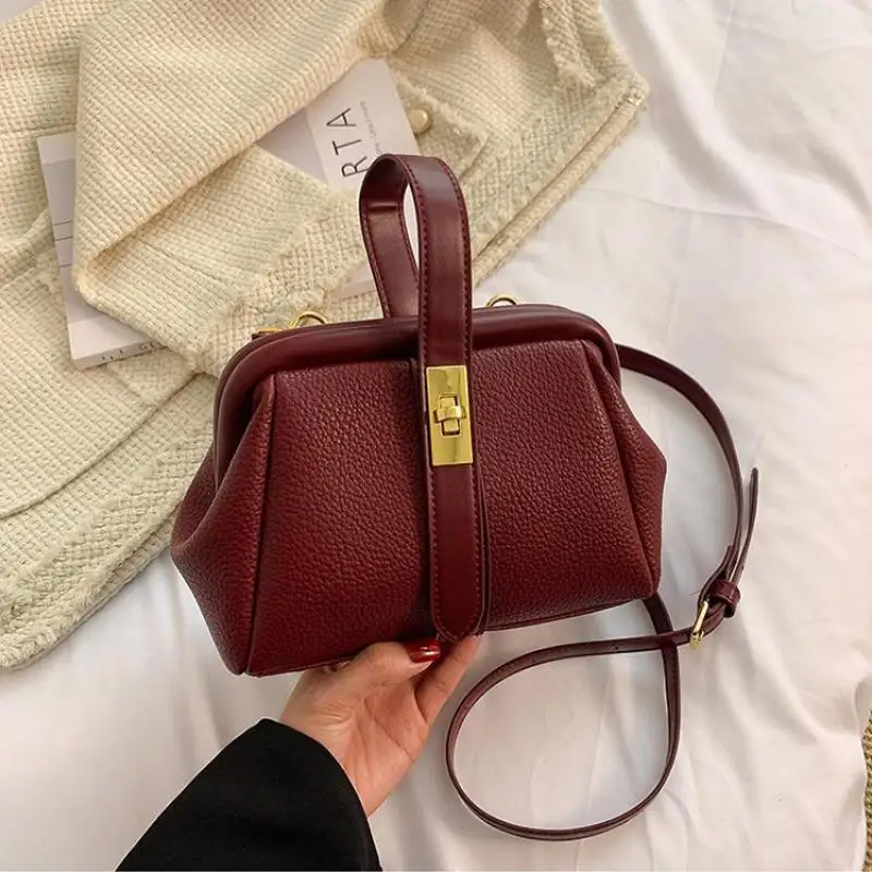 2023High quality lychee patterned handbag for women's new Tote personalized underarm bag versatile single shoulder crossbody bag