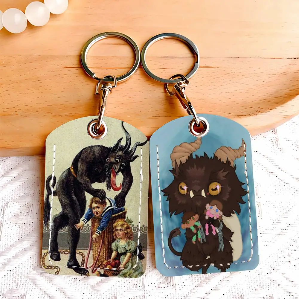 

Держатель для карт Art Folk Legend K-Krampus с брелоком, обеспечивающий надежную защиту для банковских карт, кредитных карт, карт метро и автобусов.