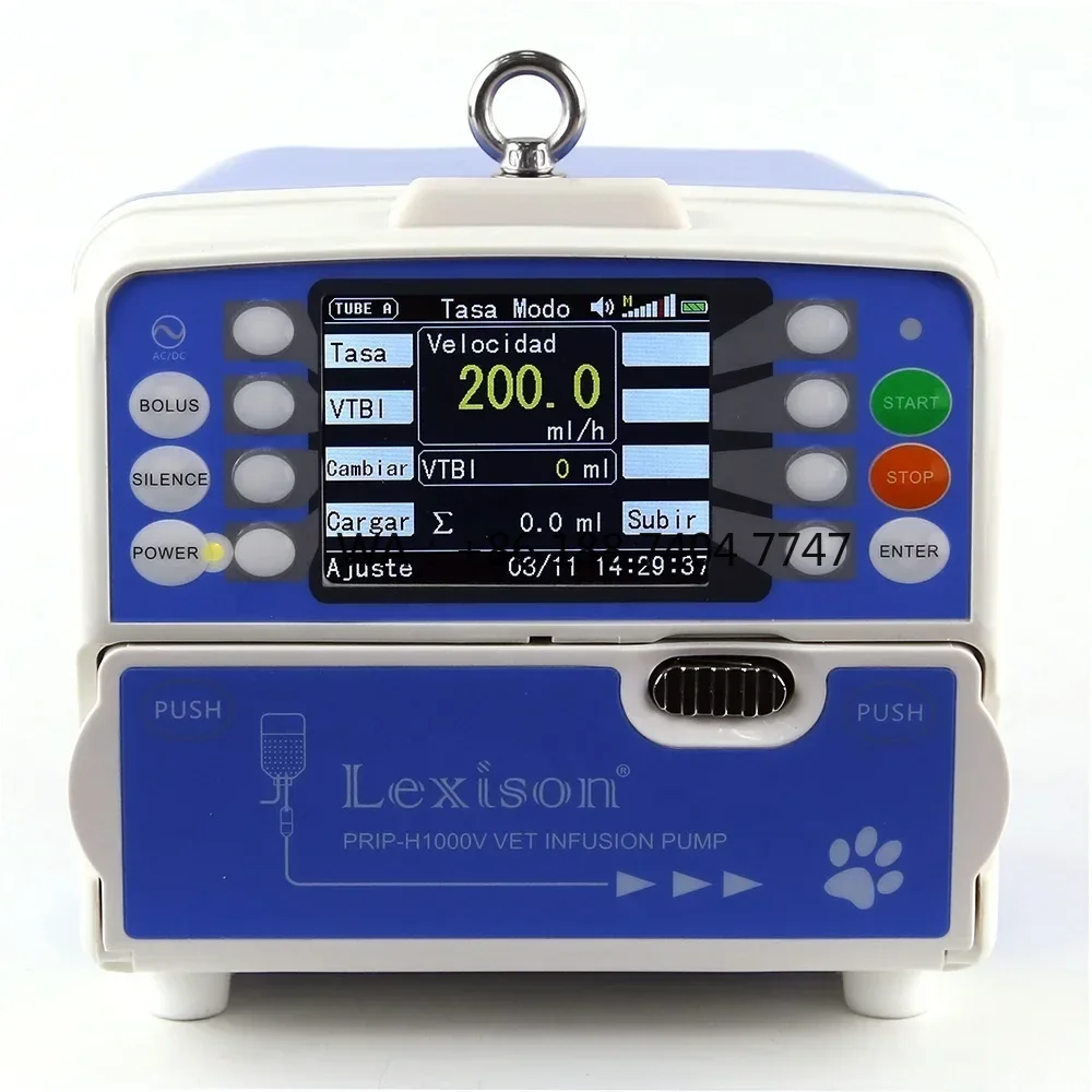 Portable 4.3 Inch IV Pump Veterinary Medical Instrument For Animal Infusion Therapy