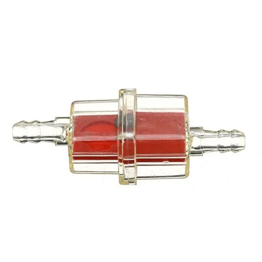 2pcs High Performance Square Oil Filter Inline Plastic Fuel Filter Vacuum Filtration Gas Filter Motorbike Moped Scooter