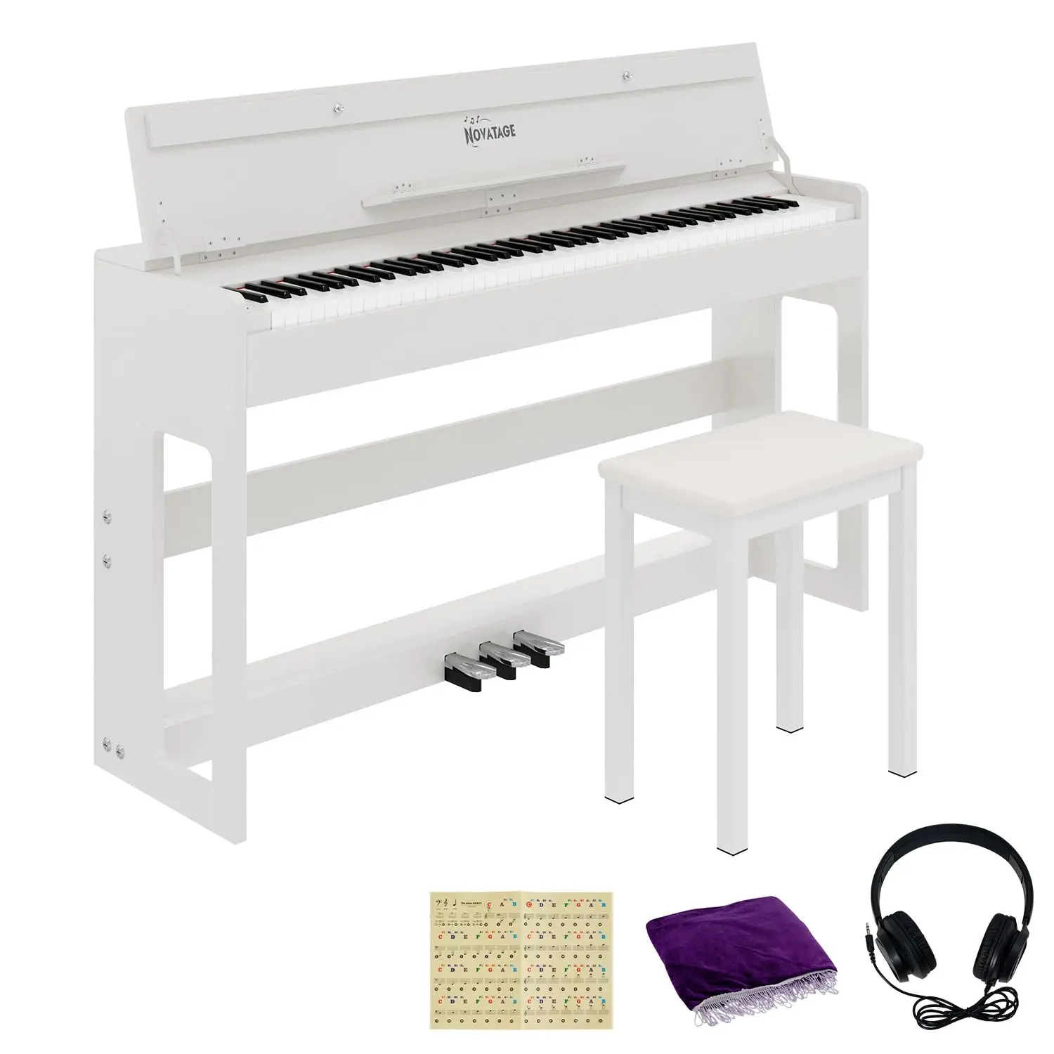 

88-клавишная клавиатура для пианино с утяжеленными клавишами, цифровое пианино с молоточковой механикой и динамиками, деревянное электрическое пианино со стулом, тройное, на заказ