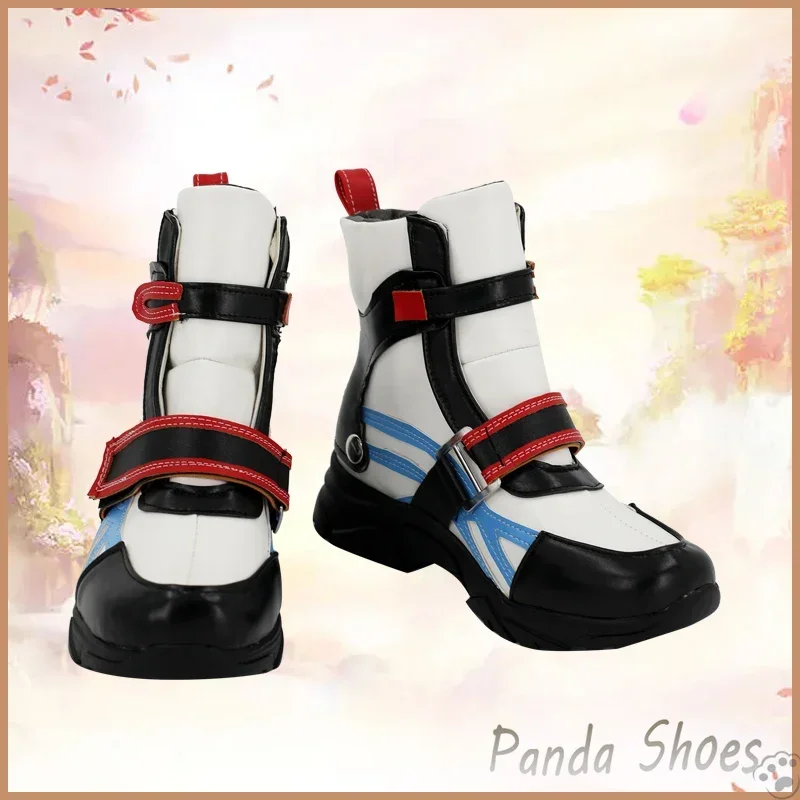 Rem Ram Re Zero Cosplay Shoes Anime Cos Boots Sneaker Comic Rem Neon City Cosplay Costume Prop Shoes for Con Halloween Party