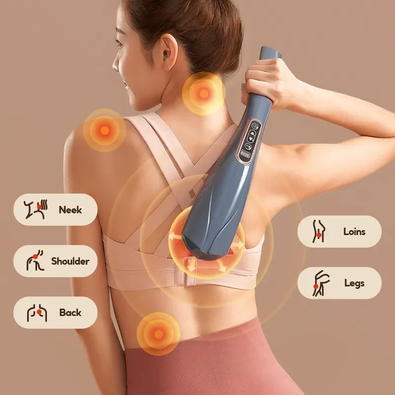 Electric Massage Stick Cervical Massager Neck Shoulder Waist Home Massage Hammer Back Multifunctional Whole Body