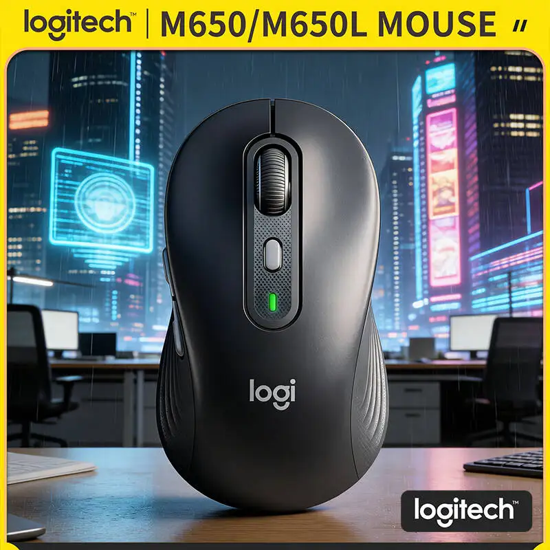 

Logitech M650/M650L Ergonomic Mouse - 24-Month Battery (Bolt), 5 Programmable Buttons, 10m Range, Multi-OS Support