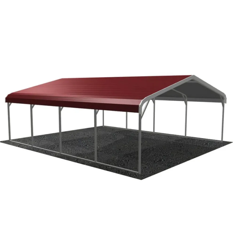 حار بيع 20x20x8ft متعددة الأغراض سقيفة حديقة مقاومة للحرارة / سقيفة تخزين السيارة #5