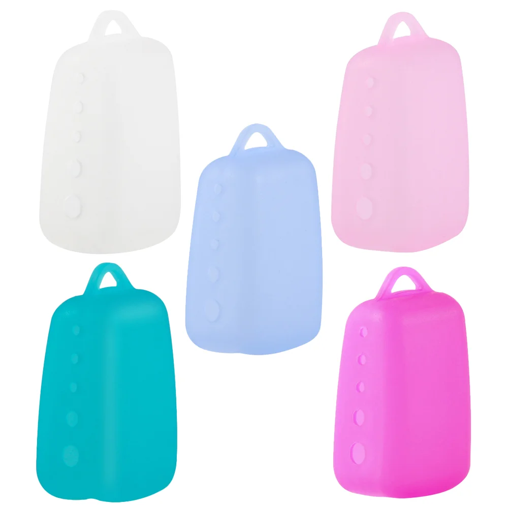 5 Pcs Portable Toothbrush Head Dustproof Protective Cover Silicone Covers Holder Universal Caps Silica Gel Travel