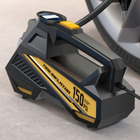 CARSUN 12V 150PSI Wired Tire Inflator with TPMS & LED Light, Portable Air Compressor for Cars, Motorcycles, Bikes and Balls