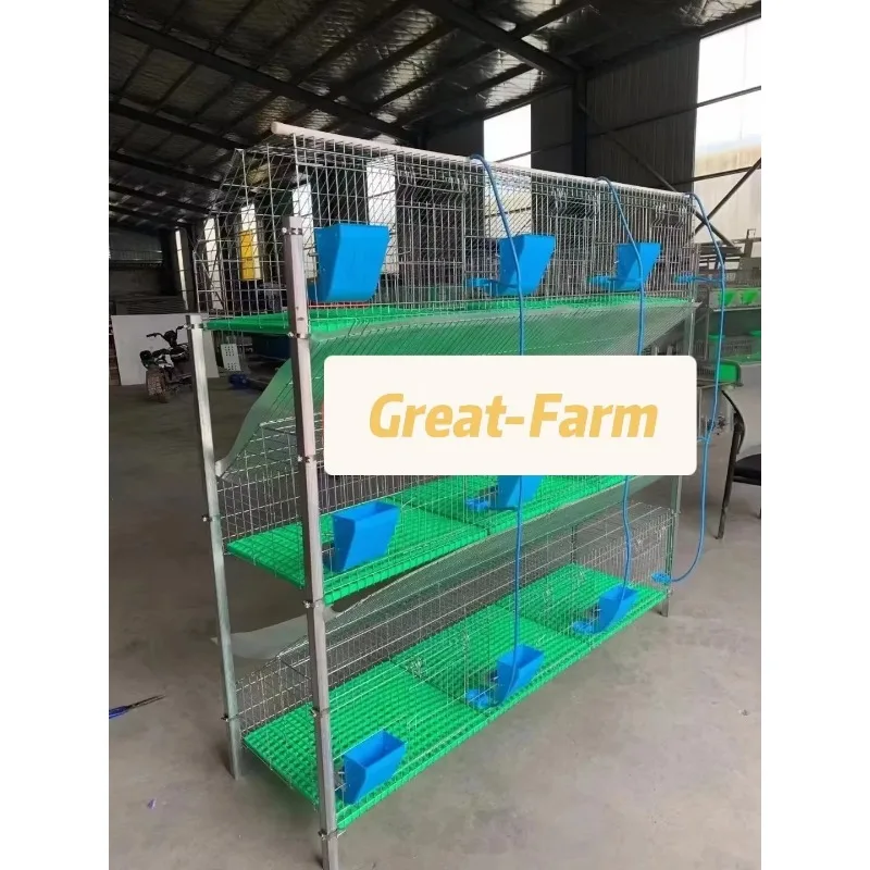 Factory Direct Sales of High Quality Galvanized Rabbit Cage, 3-layer 12-place Rabbit Cage, Rabbit Breeding Equipment Cage
