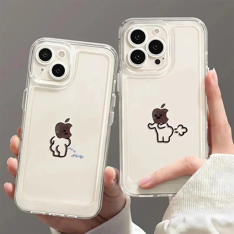 

Funny Matchman Paired Couple Phone Case For iPhone 17 16 15 11 12 14 13 Pro Max Mini X XS XR 7 8 Plus SE4 16E Shockproof Cover