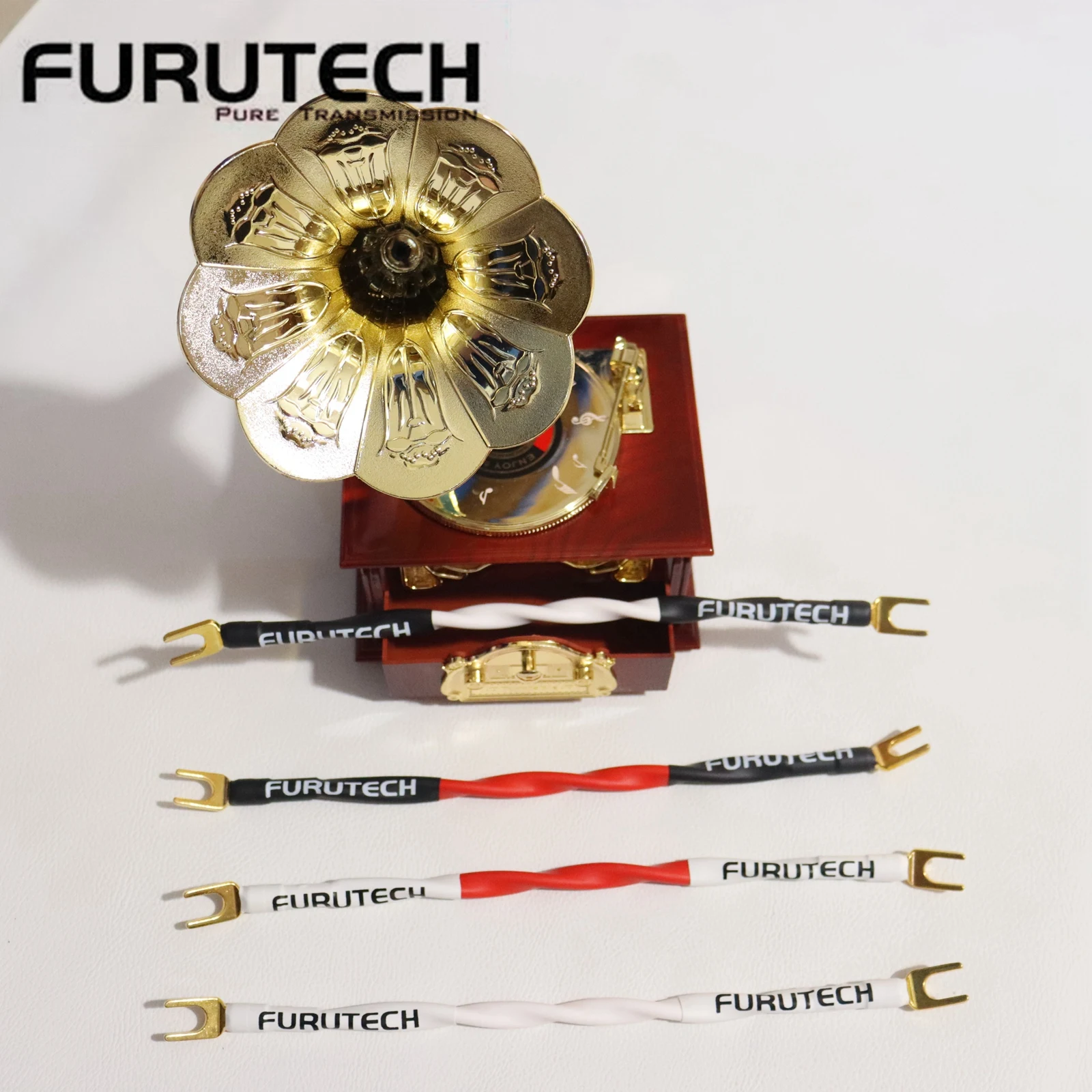 

FURUTECH α-36 original Alpha OCC conductor Speaker Cables HiFi Speaker jumper Cable Bridge short wire 20cm*4pcs made in Japan