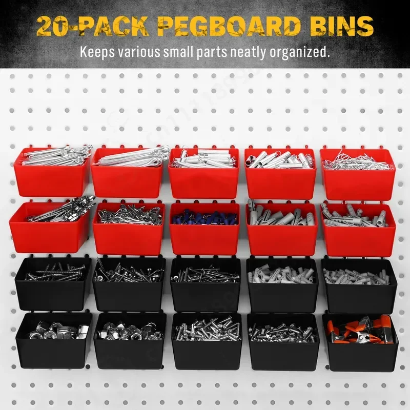 297pc Hole Board Hook Set Multi-functional Square Hole Nail Board Hook Combination