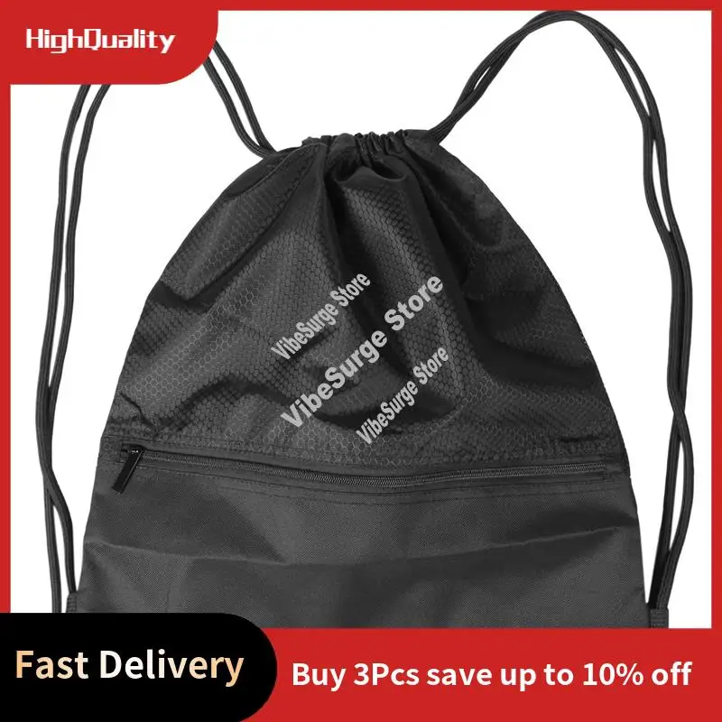 

ABWY-Outdoor женский и мужской нейлоновый черный сверхлегкий рюкзак для футбола, баскетбола, сумка на шнурке, охотничьи, пешие прогулки, спортивные сумки для спортзала