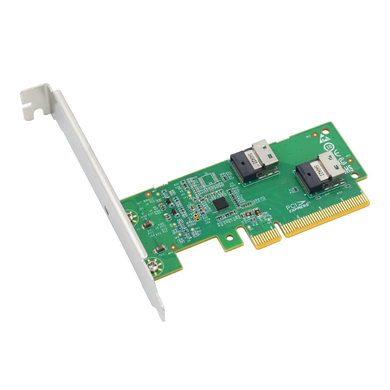 PCI Express 4.0x8 à deux adaptateur SlimSAS SFF-8654 4i